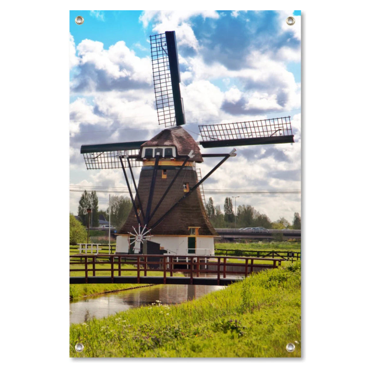 Tuinposter Windmolen